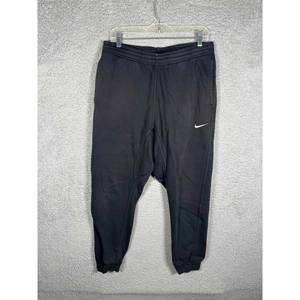 Nike Mens Sportswear Club Fleece Joggers Black Tapered Sweatpants 826431-010 L